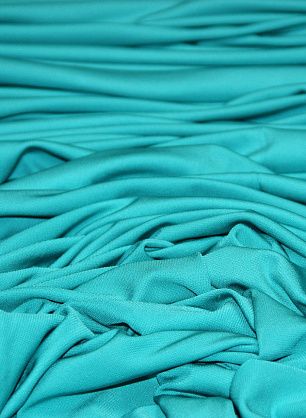 Трикотаж (о) бирюзовый ш-125см - в интернет-магазине тканей Тессутидея арт. 14-1317