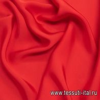 Плательная вискоза (о) ярко-красная - итальянские ткани Тессутидея арт. 04-1442