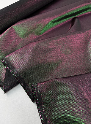 Жаккард хамелион с люрексом (о) розово-зеленый - в интернет-магазине тканей Тессутидея арт. 03-7505