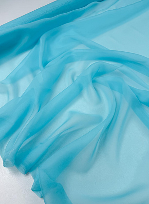 Шифон (о) голубой - в интернет-магазине тканей Тессутидея арт. 10-4979
