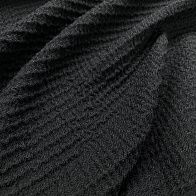 Жаккард стрейч фактурный (н) черный Armani - итальянские ткани Тессутидея арт. 03-2592