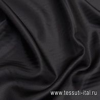 Подкладочная жаккард (о) черная - итальянские ткани Тессутидея арт. 08-1121
