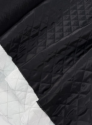 Подкдадочная стежка на синтепоне (о) черная - в интернет-магазине тканей Тессутидея арт. 08-1727