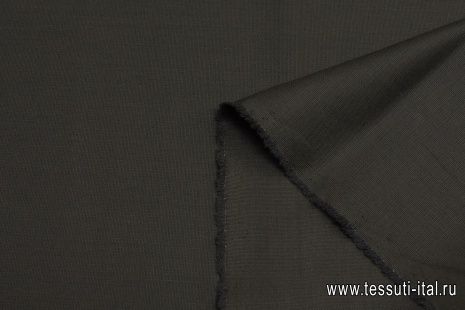 Костюмная стрейч (о) темно-коричневая - итальянские ткани Тессутидея арт. 05-4143