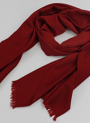 Кашемир купон-палантин красно-бордовый 200*90см - в интернет-магазине тканей Тессутидея арт. F-6455