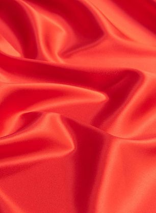Шелк атлас стрейч (о) алый - в интернет-магазине тканей Тессутидея арт. 10-1438