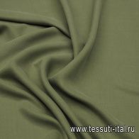 Плательная купра (о) оливковая - итальянские ткани Тессутидея арт. 01-7161