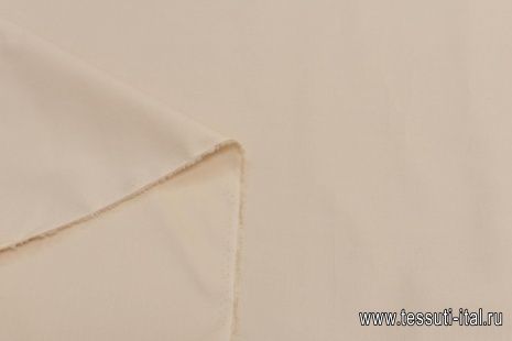 Сорочечный поплин стрейч (о) светло-бежевый - итальянские ткани Тессутидея арт. 01-6858