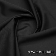 Костюмная диагональ (о) черная - итальянские ткани Тессутидея арт. 05-4752