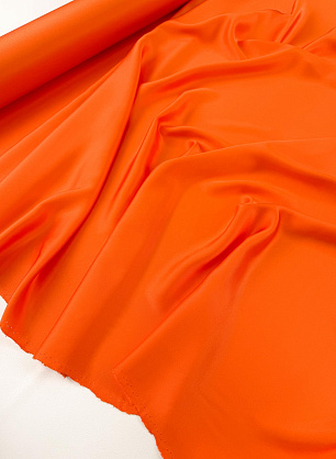 Шелк дабл (о) ярко-оранжевый - в интернет-магазине тканей Тессутидея арт. 10-4911