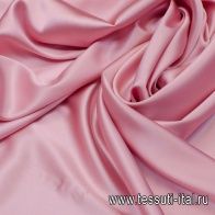 Шелк атлас стрейч (о) розовый - итальянские ткани Тессутидея арт. 02-8371