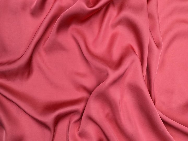 Плательная вискоза (о) брусничная - итальянские ткани Тессутидея арт. 04-1553