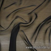 Шифон 30 гр/м (о) черный - итальянские ткани Тессутидея арт. 10-3161