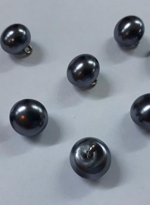 Пуговица на ножке d-11мм серая жемчужина - в интернет-магазине тканей Тессутидея арт. F-4148