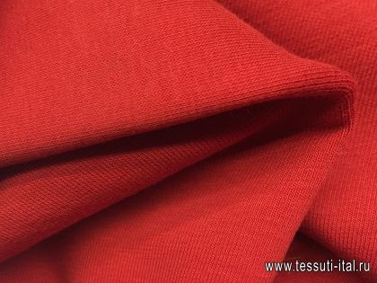 Футер (о) красный - итальянские ткани Тессутидея арт. 12-0826