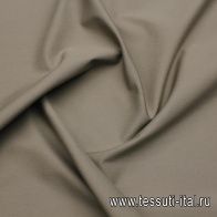 Хлопок стрейч (о) светло-серо-коричневый - итальянские ткани Тессутидея арт. 01-7605