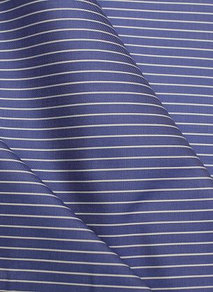 Сорочечная твил (н) белая полоска на светло-синем - в интернет-магазине тканей Тессутидея арт. 01-7887