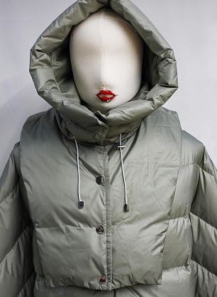 Деталь для верхней одежды капюшон хаки - в интернет-магазине тканей Тессутидея арт. F-6446