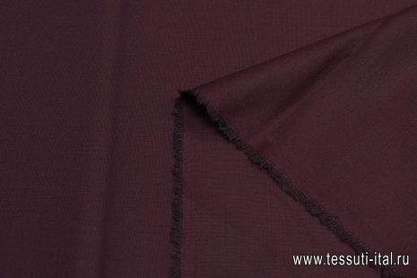 Костюмная стрейч (о) темно-бордовая - итальянские ткани Тессутидея арт. 05-4145