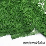 Кружевное полотно (о) зеленое - итальянские ткани Тессутидея арт. 03-6083