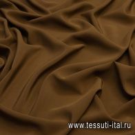 Крепдешин (о) коричневый - итальянские ткани Тессутидея арт. 10-1093