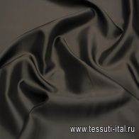 Подкладочная вискоза диагональ (о) темно-коричневая - итальянские ткани Тессутидея арт. 08-1412