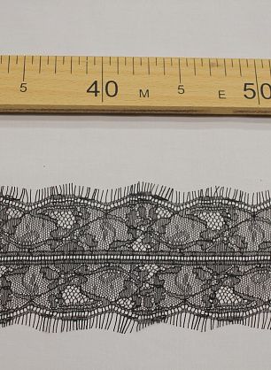Кружево (о) черное ш-9см - в интернет-магазине тканей Тессутидея арт. F-6210