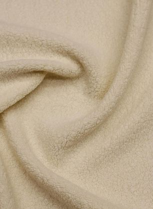 Трикотаж букле (о) молочный - в интернет-магазине тканей Тессутидея арт. 13-1602