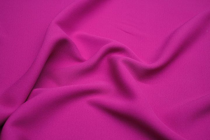 Плательная кади вискоза стрейч 400 г/м (о) фуксия - итальянские ткани Тессутидея арт. 04-1563