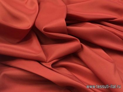 Подкладочная (о) красно-коричневая - итальянские ткани Тессутидея арт. 07-1087