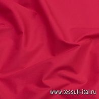 Сорочечный поплин стрейч (о) красный - итальянские ткани Тессутидея арт. 01-6850