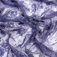 Кружевное полотно (о) сиреневое в стиле Valentino - итальянские ткани Тессутидея арт. 10-0628