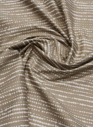 Хлопок стрейч (н) белые стилизованные полосы на бежевом - в интернет-магазине тканей Тессутидея арт. 01-7403