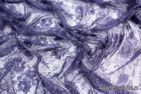 Кружевное полотно (о) сиреневое в стиле Valentino - итальянские ткани Тессутидея арт. 10-0628