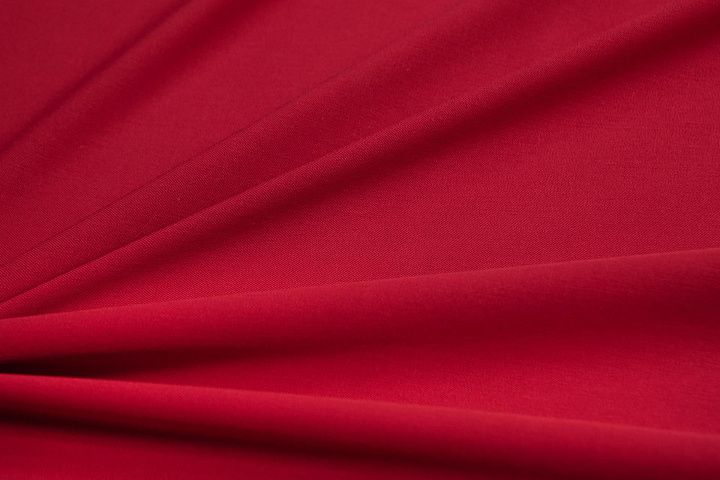 Плательная стрейч (о) темно-красная - итальянские ткани Тессутидея арт. 03-6401