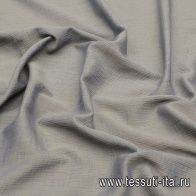 Хлопок (о) сине-серая стилизованная полоска - итальянские ткани Тессутидея арт. 01-7219