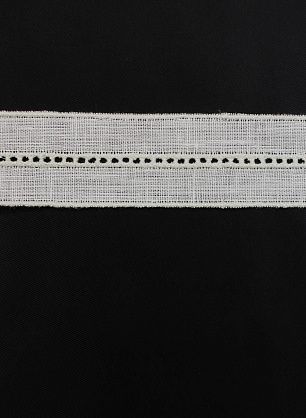 Тесьма льняная ш-2,5см молочная - в интернет-магазине тканей Тессутидея арт. F-6343