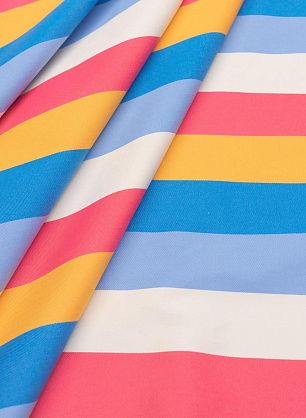 Хлопок костюмный стрейч (н) цветная широкая полоска - в интернет-магазине тканей Тессутидея арт. 01-6924