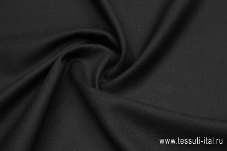 Костюмная дабл (о) черная - итальянские ткани Тессутидея арт. 05-4550