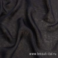 Шифон двухслойный (о) черный - итальянские ткани Тессутидея арт. 10-2616