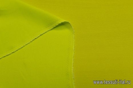 Шифон (о) светло-желто-зеленый - итальянские ткани Тессутидея арт. 02-8833