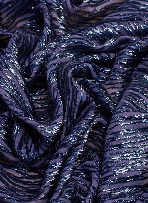 Шифон с люрексом (о) сине-сиреневый в стиле Armani - в интернет-магазине тканей Тессутидея арт. 10-0636