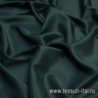 Подкладочная стрейч (о) темно-зеленая  - итальянские ткани Тессутидея арт. 07-1338