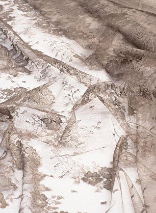 Кружево (о) светло-коричневое Solstiss - в интернет-магазине тканей Тессутидея арт. 10-0663