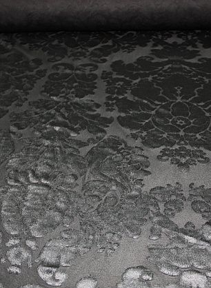 Трикотаж вискоза деворе (о) черный ш-150см - в интернет-магазине тканей Тессутидея арт. 14-1407