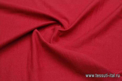 Джерси дабл (о) буквы на красном - итальянские ткани Тессутидея арт. 13-1584