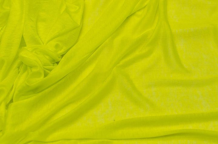 Трикотаж шерсть с вискозой (о) желтый - итальянские ткани Тессутидея арт. 15-0829