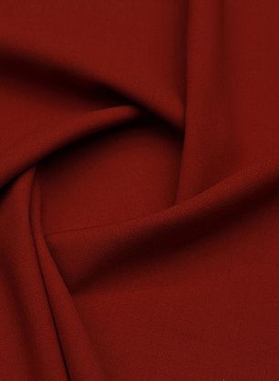 Костюмная шерсть двухслойная (о) красно-терракотовая - в интернет-магазине тканей Тессутидея арт. 05-4896