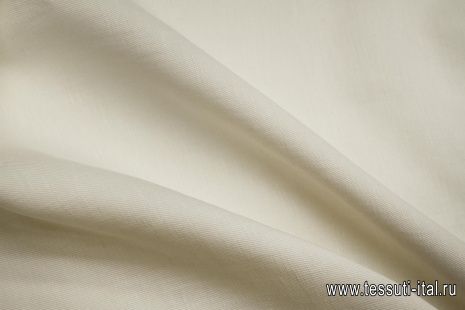 Костюмная шерсть+лен (о) молочная - итальянские ткани Тессутидея арт. 05-5002