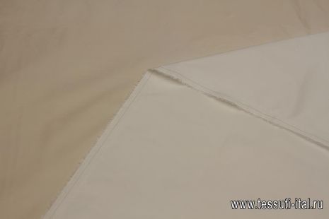 Плащевая с водоотталкивающим покрытием (о) белая - итальянские ткани Тессутидея арт. 11-0461